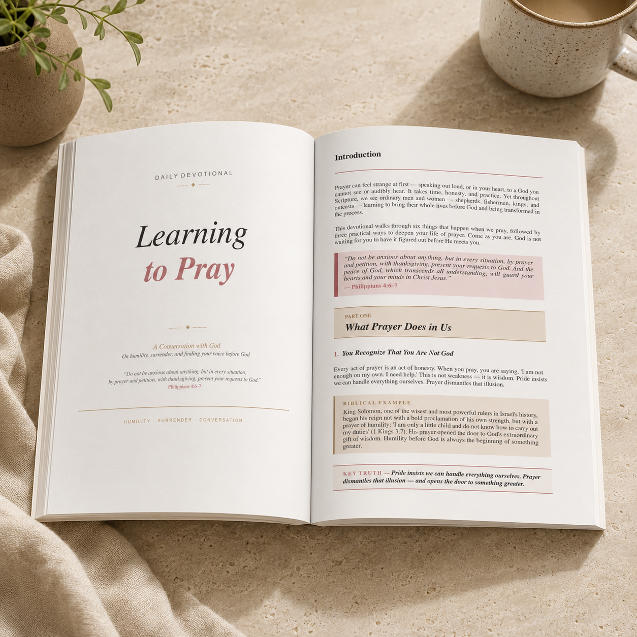Learning to Pray: Devotional Prayer Guide
